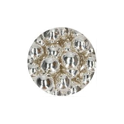 Perles en chocolat croustillante argent