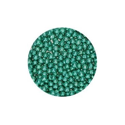 Perles en chocolat Vert metallique Fun cakes