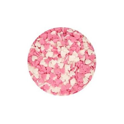 Coeur en sucre rose / blanc Fun Cakes